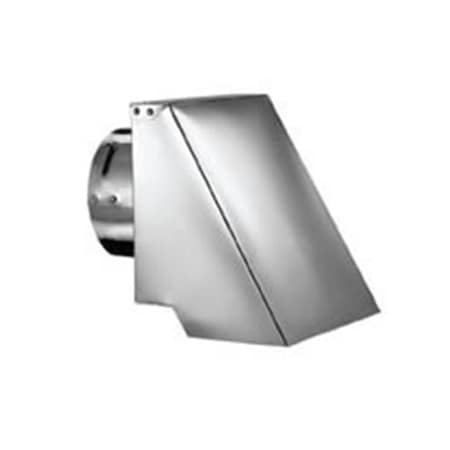 Blueprints 4 in. PelletVent Pro Square Horizontal Cap, Stainless Steel BL1708425